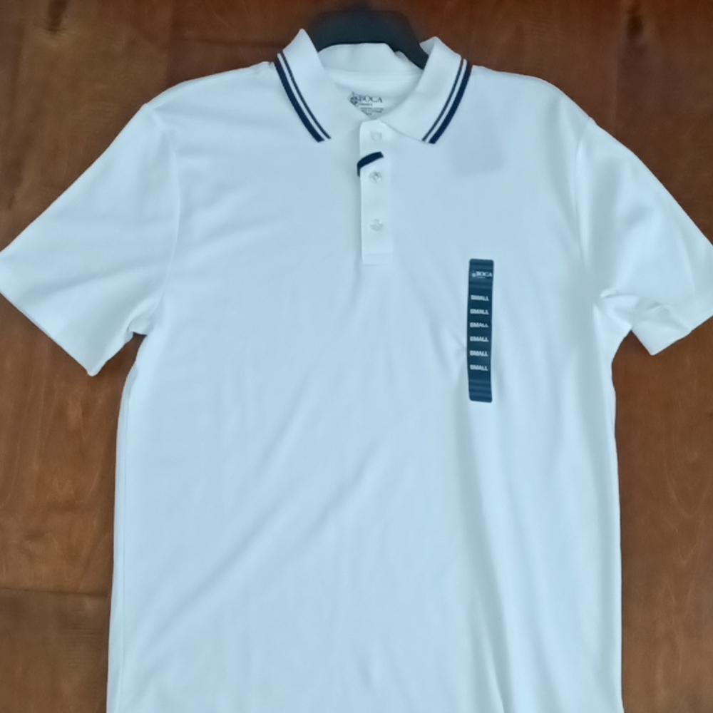 Boca Small White Collared T shirt
